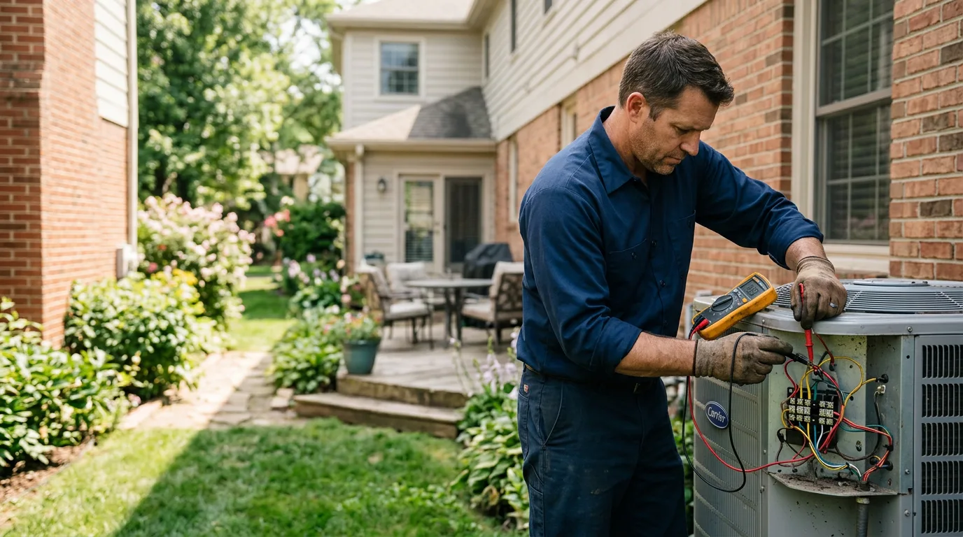 HVAC technician working near Ecru, MS